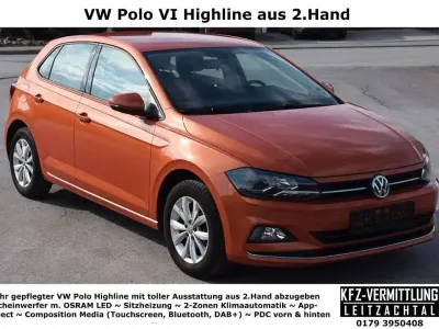 Gebraucht VW Polo Highline 95 PS (69 kW) 2020 Orange Kleinwagen