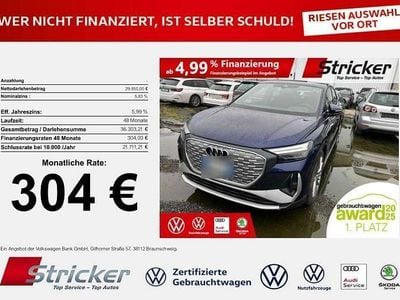 Gebraucht Audi Q4 Sportback e-tron S-Line 219 kW (299 PS) 2022 Blau SUV
