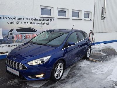 Indicblau metallic Gebraucht 2018 Ford Focus Titanium Limousine | 13.900 € (Guter Preis)