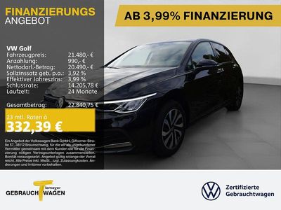 Schwarz Gebraucht 2022 VW Golf VIII Active | 20.770 € (Fairer Preis)