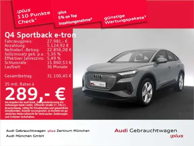 Gebraucht Audi Q4 e-tron 125 kW (170 PS) 2023 Kieselgrau SUV