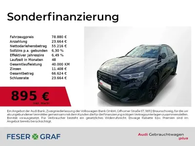 Gebraucht Audi Q8 S-Line 286 PS (210 kW) 2025 Mythosschwarz metallic SUV