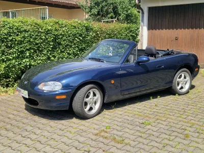 Gebraucht Mazda MX5 110 PS (80 kW) 1999 Blau Cabrio