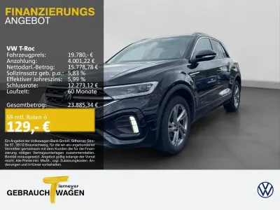 Second-hand VW T-Roc R-line 110 CP (80 kW) 2023 Negru SUV