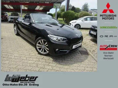 Gebraucht BMW 218 Sport Line 136 PS (100 kW) 2017 Saphirschwarz Cabrio