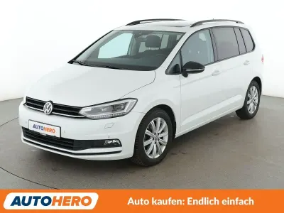 Gebraucht VW Touran Highline 190 PS (139 kW) 2018 Weiß Van / Kleinbus