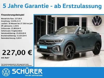 Gebraucht VW T-Roc Cabriolet R-line 150 PS (110 kW) 2025 Petroleum blue metallic Cabrio