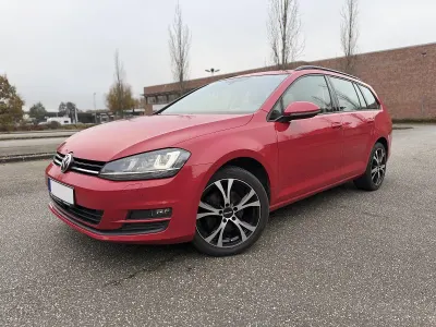 Gebraucht VW Golf VII 110 PS (80 kW) 2015 Rot Kombi