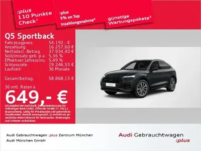 Gebraucht Audi Q5 Sportback Advanced Plus 299 PS (219 kW) 2025 Manhattangrau metallic SUV
