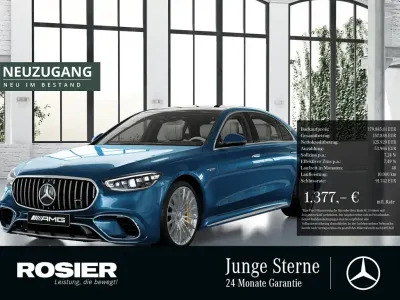 Gebraucht Mercedes S63 AMG AMG 612 PS (450 kW) 2024 Blau / manufaktur exklusiv lack Limousine