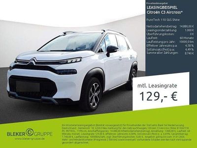 Gebraucht Citroën C3 Aircross Shine 110 PS (80 kW) 2023 Weiß SUV