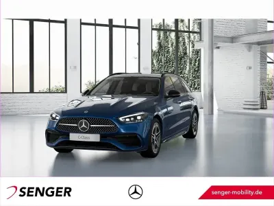 Używany Mercedes C300e AMG Line Premium Plus 204 KM (150 kW) 2024 Niebieski Sedan/Limuzyna