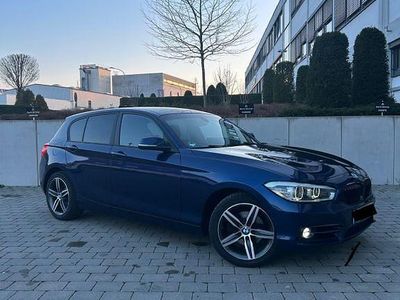 Second-hand BMW 118 Sport Line 150 CP (110 kW) 2016 Albastru Hatchback