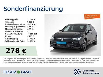 Grenadillschwarz metallic Gebraucht 2024 VW Golf Edition Limousine | 28.640 € (Fairer Preis)