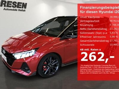 Dragon red/ phantom black / mi Gebraucht 2024 Hyundai i20 N Performance Limousine | 30.990 € (Etwas zu teuer)