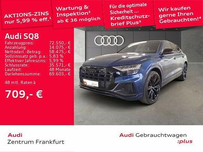 Gebraucht Audi SQ8 Ambiente 507 PS (372 kW) 2021 Galaxisblau metallic SUV