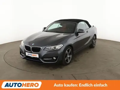 Używany BMW 220 Sport Line 184 KM (135 kW) 2015 Szary Kabriolet