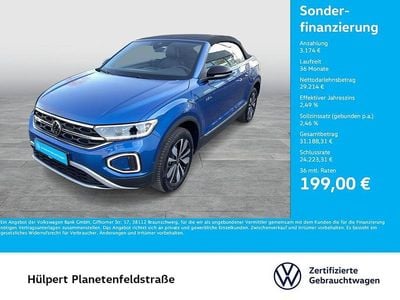Gebraucht VW T-Roc Cabriolet Goal 150 PS (110 kW) 2025 Ravennablau metallic Cabrio