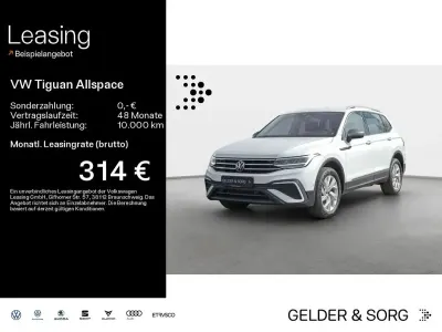 Gebraucht VW Tiguan Allspace Life 200 PS (147 kW) 2022 Pure white SUV