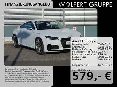 Gletscherweiß metallic Gebraucht 2021 Audi TTS Sport Coupé | 39.840 € (Guter Preis)