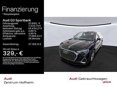 Gebraucht Audi Q3 Sportback S-Line 150 PS (110 kW) 2023 Mythosschwarz metallic SUV