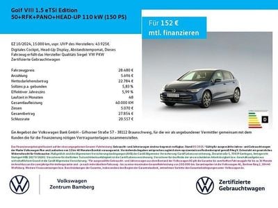 Gebraucht VW Golf VIII Edition 150 PS (110 kW) 2024 Blau Limousine