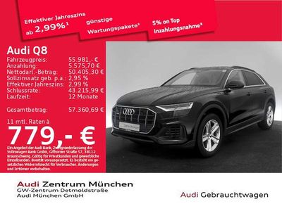 Gebraucht Audi Q8 Ambiente 340 PS (250 kW) 2022 Mythosschwarz metallic SUV