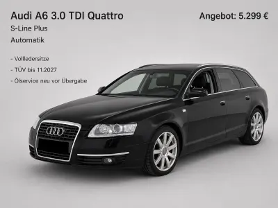 Gebraucht Audi A6 S-line plus 232 PS (170 kW) 2008 Schwarz Kombi