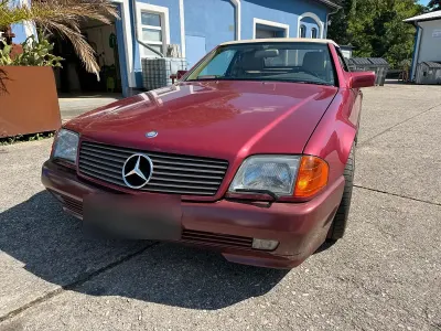 Gebraucht Mercedes SL500 AMG 1990 Rot Cabrio
