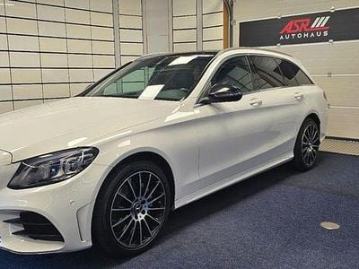 Weiß Gebraucht 2018 Mercedes C200 AMG line Kombi | 21.999 € (Teuer)