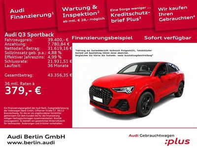 Gebraucht Audi Q3 S-Line 245 PS (180 kW) 2022 Tangorot metallic SUV