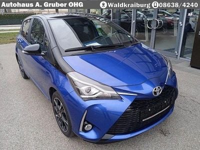 Gebraucht Toyota Yaris Style 111 PS (81 kW) 2017 Titanblau metallic, mysticschw Kleinwagen