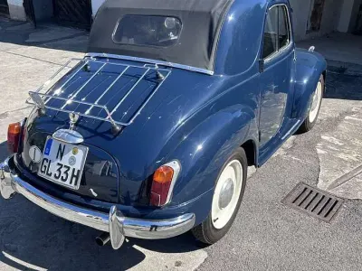 Usata Fiat 500C 18 CV (13 kW) 1953 Blu Cabrio