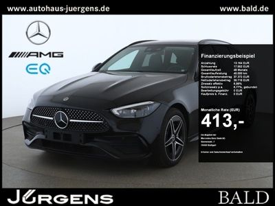 gebraucht Mercedes C300e T AMG-Sport/Pano/Distr/Night/Sound/360