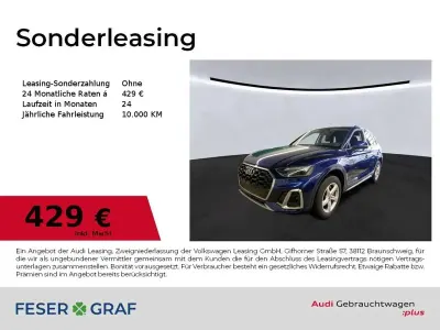 Gebraucht Audi Q5 S-Line 204 PS (150 kW) 2024 Navarrablau metallic SUV