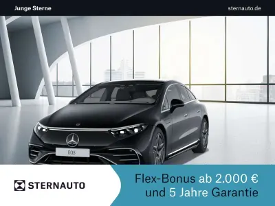 Gebraucht Mercedes EQS580 AMG line 384 kW (523 PS) 2022 Metalliclack obsidianschwarz Limousine