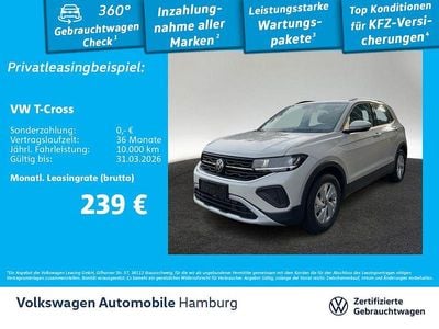 Gebraucht VW T-Cross Life 116 PS (85 kW) 2025 Grau SUV
