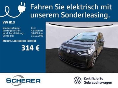 Gebraucht VW ID.3 Pro Performance 150 kW (204 PS) 2021 Mangangrau metallic schwarz (metallic) Kleinwagen