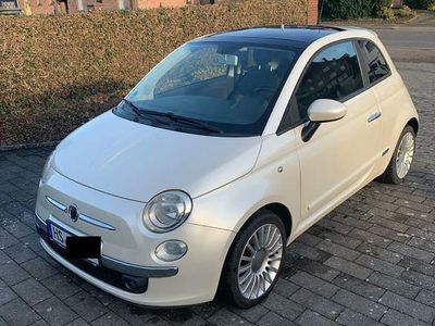 Gebraucht Fiat 500 Lounge 69 PS (50 kW) 2008 Weiß Kleinwagen
