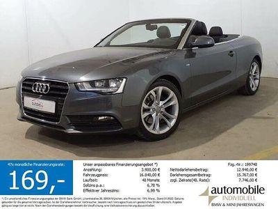 Gebraucht Audi A5 Cabriolet S-Line 170 PS (125 kW) 2014 Grau Cabrio