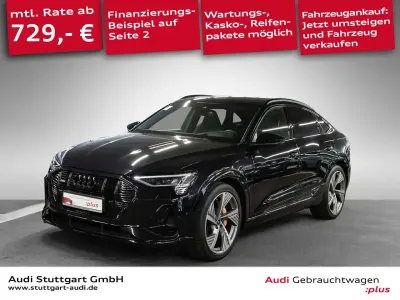 Gebraucht Audi e-tron S-Line 300 kW (408 PS) 2023 Mythosschwarz metallic SUV
