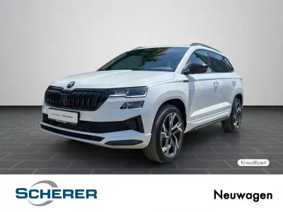 Neu Skoda Karoq SportLine 190 PS (139 kW) 2026 Moonweiss metallic (metallic) SUV