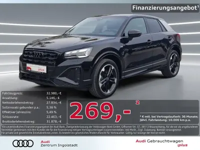 Gebraucht Audi Q2 S-Line 150 PS (110 kW) 2024 Mythosschwarz metallic SUV