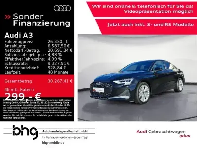 Gebraucht Audi A3 Advanced Plus 116 PS (85 kW) 2025 Schwarz Limousine