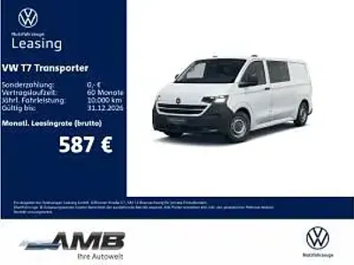 Neu VW T7 150 PS (110 kW) 2026 Weiß (clear white) Van