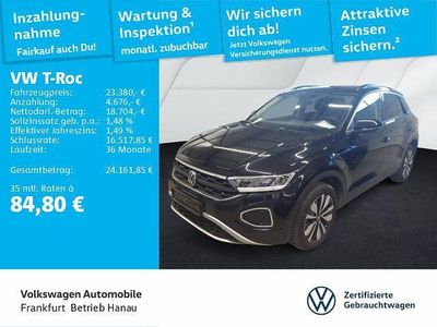 Second-hand VW T-Roc Goal 116 CP (85 kW) 2025 Negru SUV