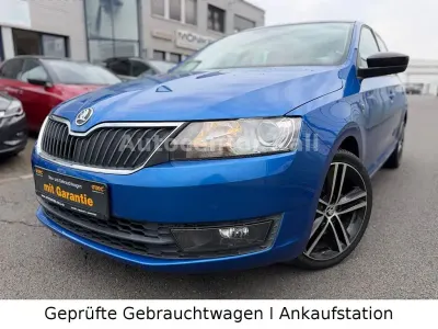 Gebraucht Skoda Rapid Style 105 PS (77 kW) 2014 Blau Kleinwagen