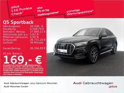 Gebraucht Audi Q5 Sportback Sport 204 PS (150 kW) 2023 Brillantschwarz SUV
