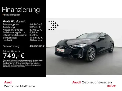 Gebraucht Audi A5 Sport 204 PS (150 kW) 2025 Mythosschwarz metallic Kombi