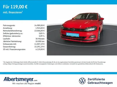 Gebraucht VW Polo Highline 95 PS (69 kW) 2021 Rot Kleinwagen